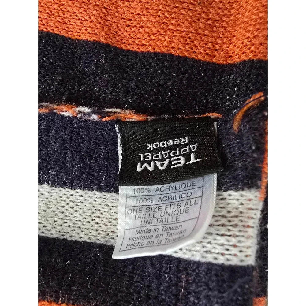 Chicago Bears NFL Knit Scarf Orange Navy Blue Team‎ Apparel Reebok